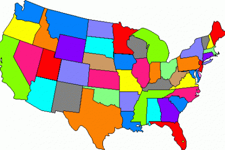 450x300 United States Clipart Individual State