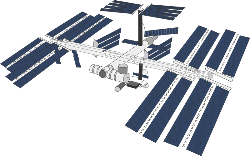 800x501 Free Space Station Clip Art