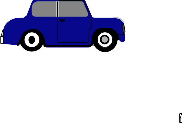 600x404 Blue Car Clipart Animated