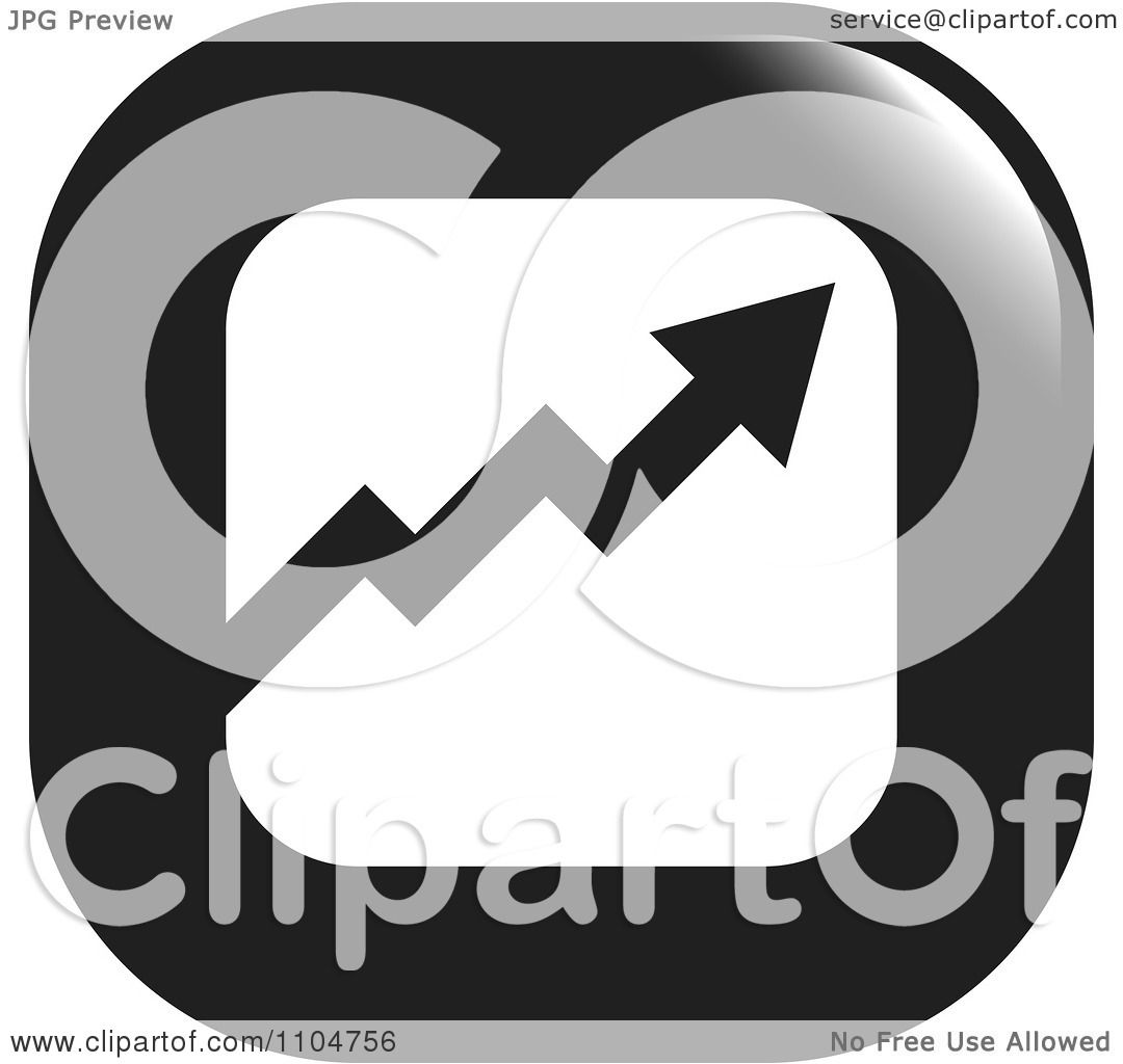 1080x1024 Clipart Black And White Business Statistics Chart Arrow Graph Icon