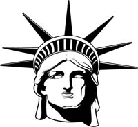 200x185 Statue Of Liberty Clipart Face