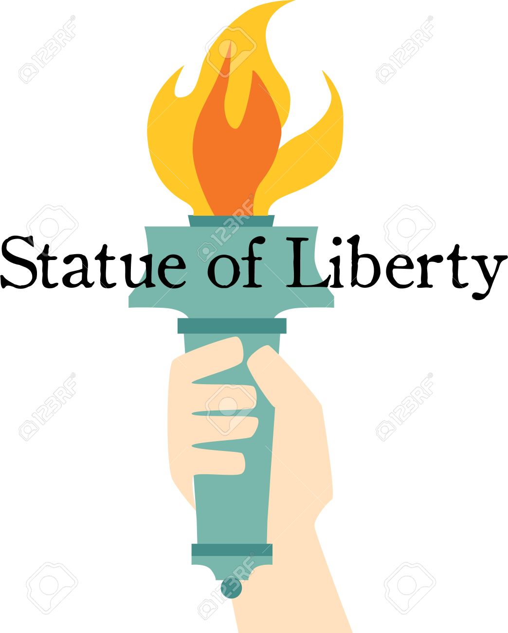 1044x1300 Statue Of Liberty Clipart Hand
