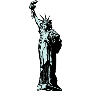 300x300 Statue Of Liberty Clip Art Vector