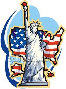225x300 Statue Of Liberty In Front Of The United States