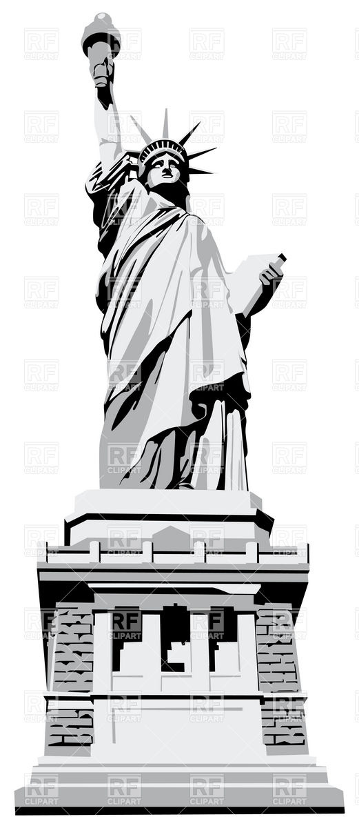 521x1200 Statue Of Liberty Royalty Free Vector Clip Art Image
