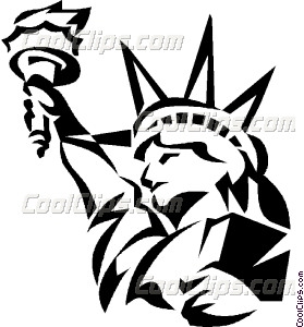 279x300 Statue Of Liberty Vector Clip Art