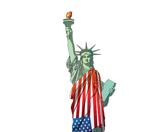 340x270 July 4th Svg 4th July Svg Statue Liberty Svg Clipart Image Svg