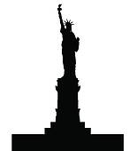 155x170 Lady Liberty Clip Art