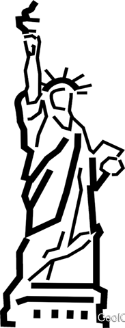 183x480 Statue Of Liberty Royalty Free Vector Clip Art Illustration