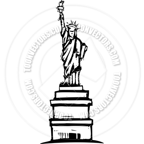 460x460 Statue Of Liberty By Xochicalco Toon Vectors Eps