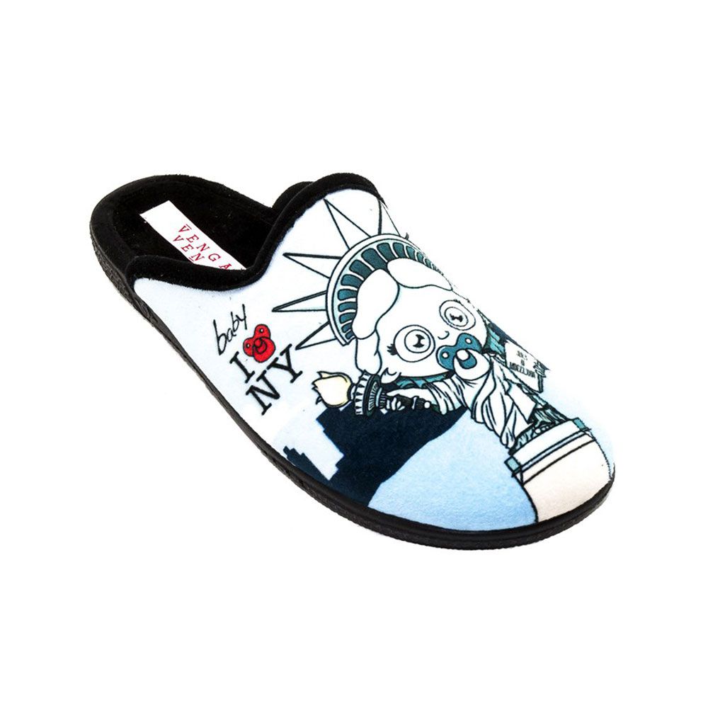1000x1000 Flat House Slippers With Drawing Of The Statue Of Liberty