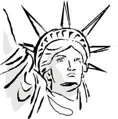 236x239 How To Draw Statue Of Liberty Face How To Draw