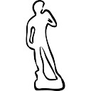 128x128 Statue Outline Vectors, Photos And Psd Files Free Download