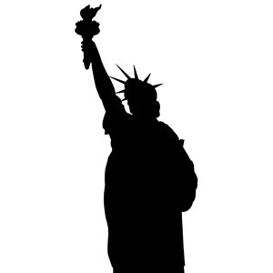 300x300 Statue Liberty Silhouette Clipart, Cliparts Statue