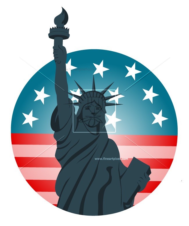 650x780 4th Of July Statue Of Liberty Free Vectors, Illustrations