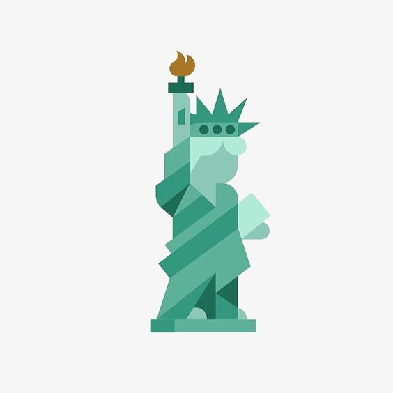 564x564 Cartoon Statue Of Liberty, United States, Statue Of Liberty, Flat