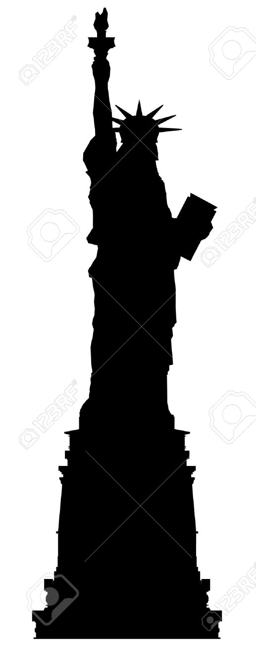 517x1300 Statue Of Liberty Clipart Outline