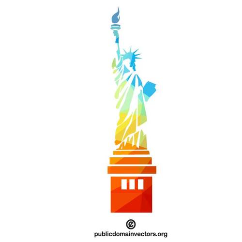 500x500 Statue Of Liberty Silhouette Vector Public Domain Vectors