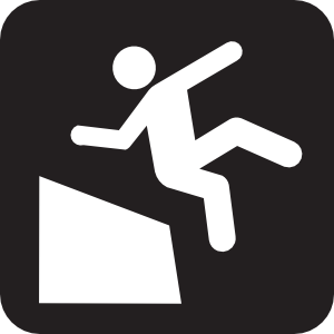 300x300 Stay Back From Edge Black Clip Art