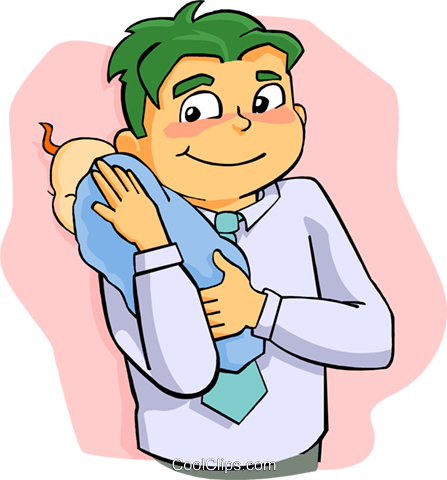 447x480 Stay Home Dad Royalty Free Vector Clip Art Illustration Peop3615