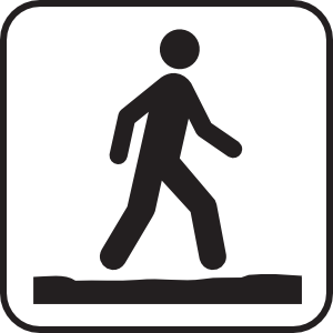 300x300 Stay On Trail White Clip Art