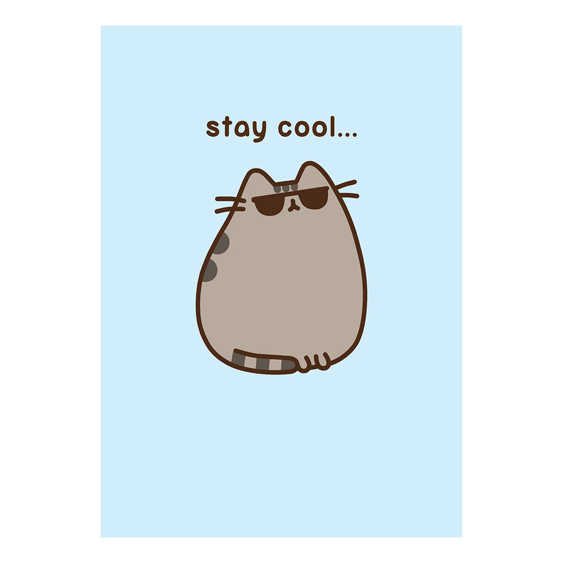 1100x1100 Pusheen Stay Cool Greeting Card Gift Blank Birthday Pussy Cat