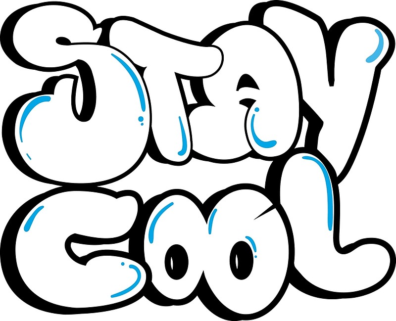 800x649 Stay Cool Bubble Letters Canvas Prints By Baezartworks Redbubble