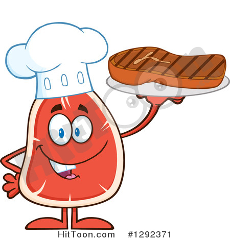 450x470 Steak Character Clipart