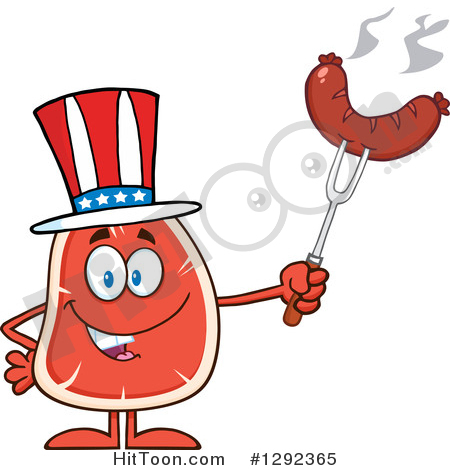 450x470 Steak Character Clipart