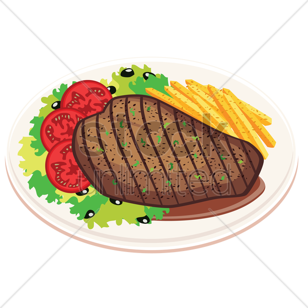 600x600 Steak And Fries Clipart