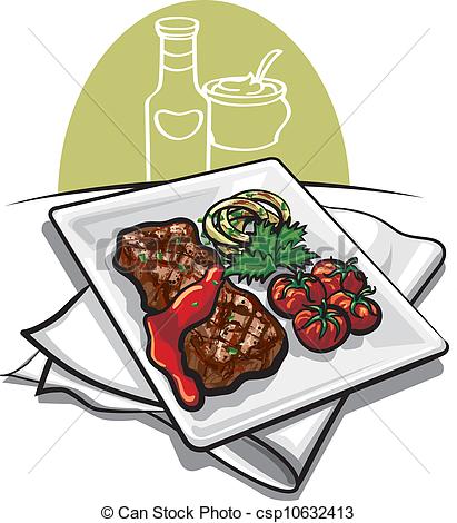 411x470 Beef Clipart Steak Dinner