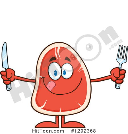 450x470 Steak Character Clipart