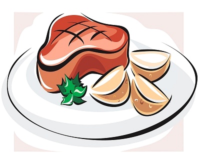 400x320 Steak Clipart Kid 2