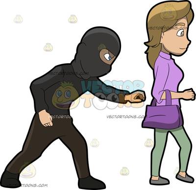 400x388 Purse Clipart Robber