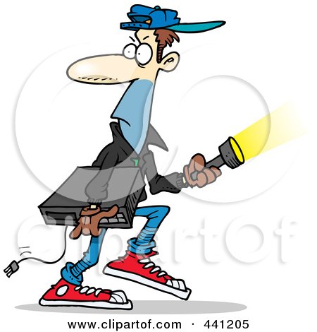 450x470 Royalty Free (Rf) Clip Art Illustration Of A Cartoon Robber