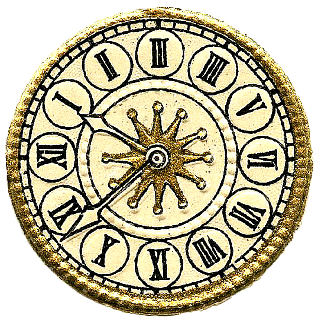 1350x1368 Steampunk Clipart Antique Clock