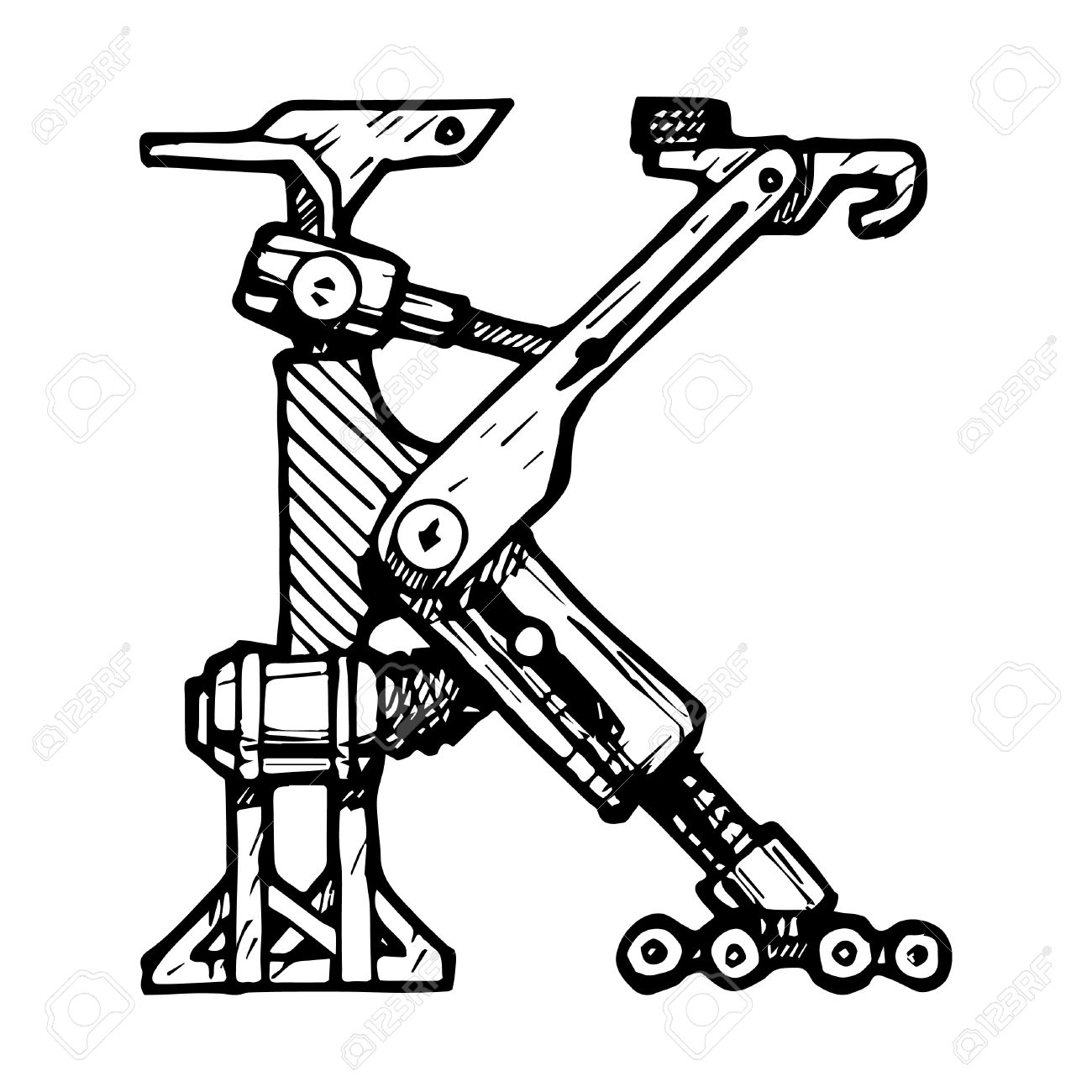 1300x1300 Steampunk Clipart Letter