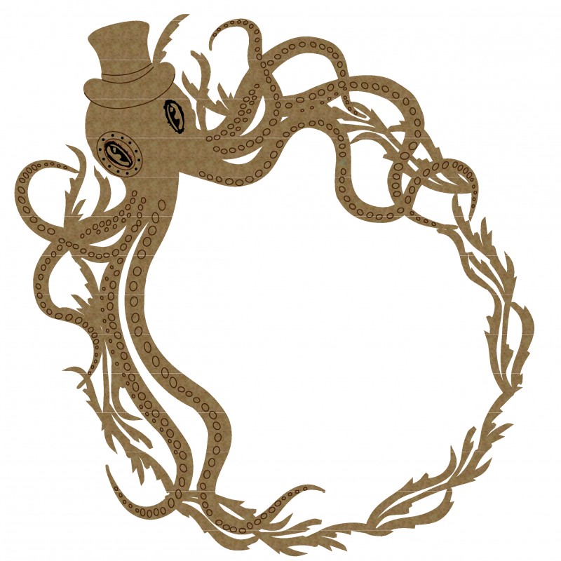 800x800 Octopus Clipart Steampunk