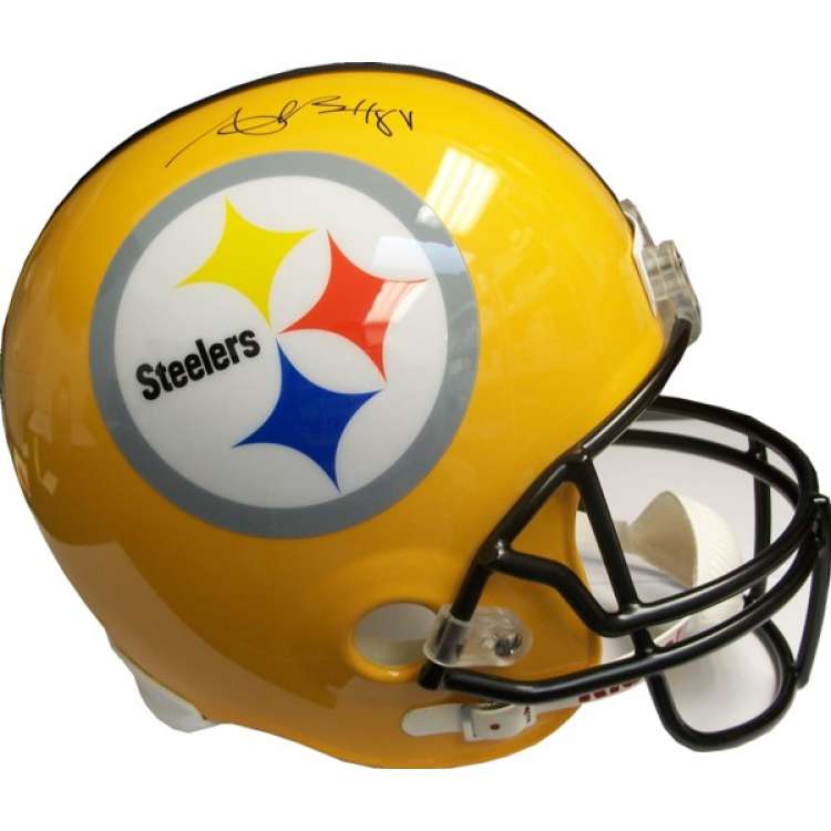 750x750 Antonio Brown Autographed Steelers Gold Full Size Helmet