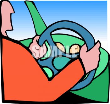 350x331 Person Driving A Car Holding The Steering Wheel