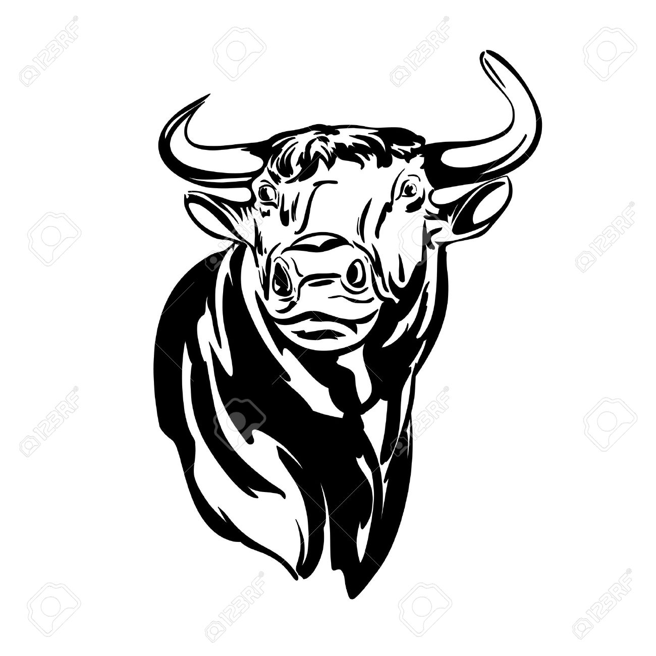 1300x1300 Taurus Clipart Bull Head