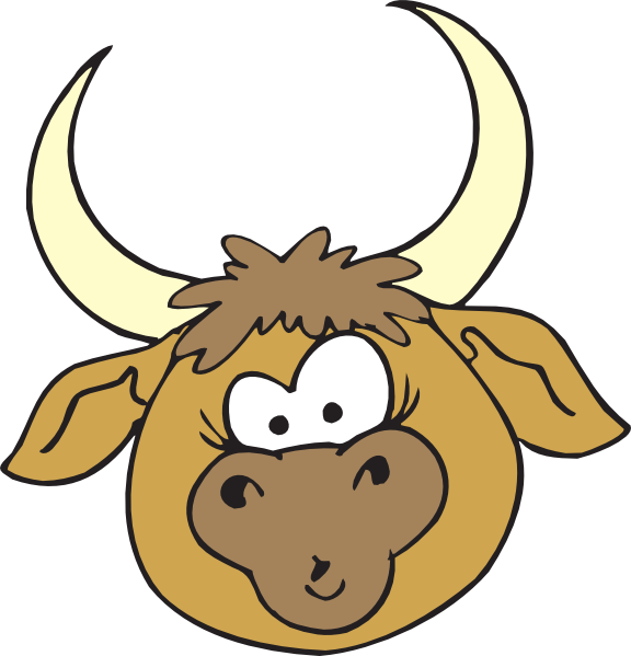 576x599 Bull Head Clipart