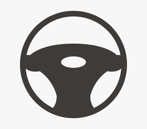 300x263 Illustration Of A Man With Car Steering Wheel. Royalty Free Stock