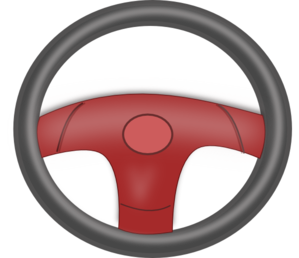 299x258 Red Steering Wheel Clip Art