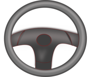299x258 Steering Wheel Black Clip Art