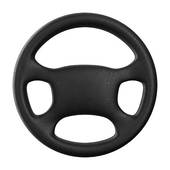 170x170 Drawings Of Steering Wheel On White Background. Isolated 3d Image