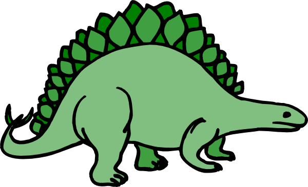 600x365 Stegosaurus Clipart Dinosaur Outline