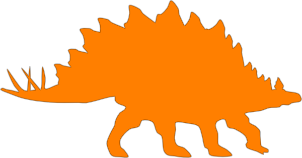 600x314 Stegosaurus Clipart Silhouette