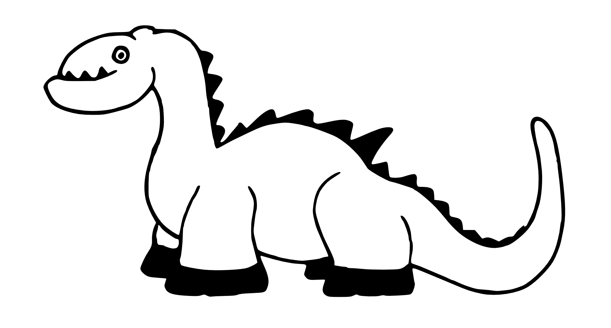 1979x1064 Stegosaurus Clipart Black And White