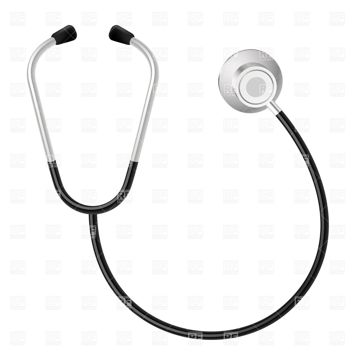 1200x1200 Medical Stethoscope Royalty Free Vector Clip Art Image